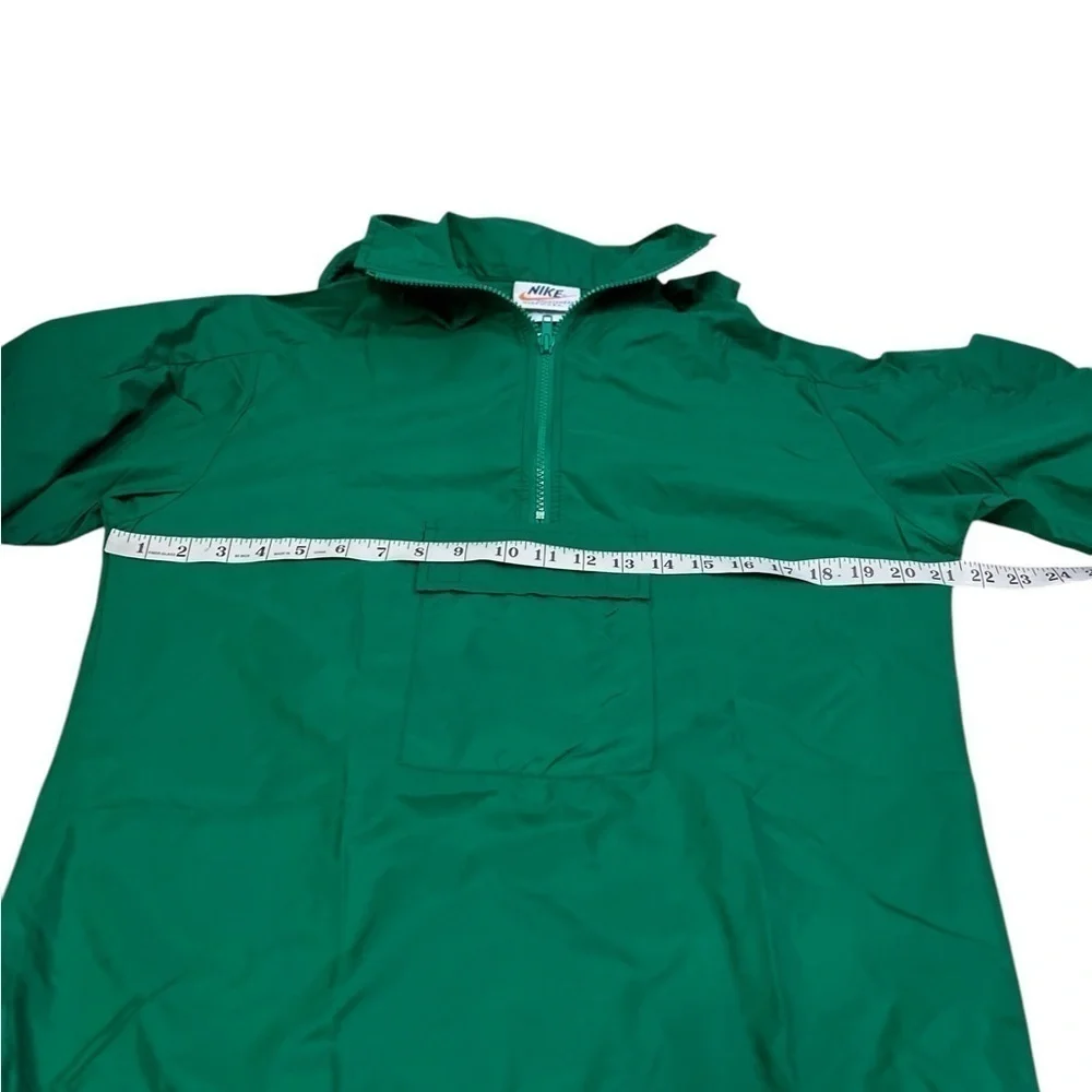 Nike Vintage 70s 80s Half Zip Pullover Windbreaker Jacket Green Small White Tag